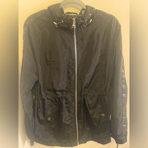 Karl Lagerfeld Paris Water Resistant Hooded Rain Coat Size XL in Women